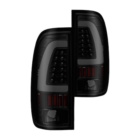 Spyder Xtune F150 Styleside for 1997-2003 F250 Super Duty Light Bar LED Tail Lights, Black Smoke S2Z-9038501